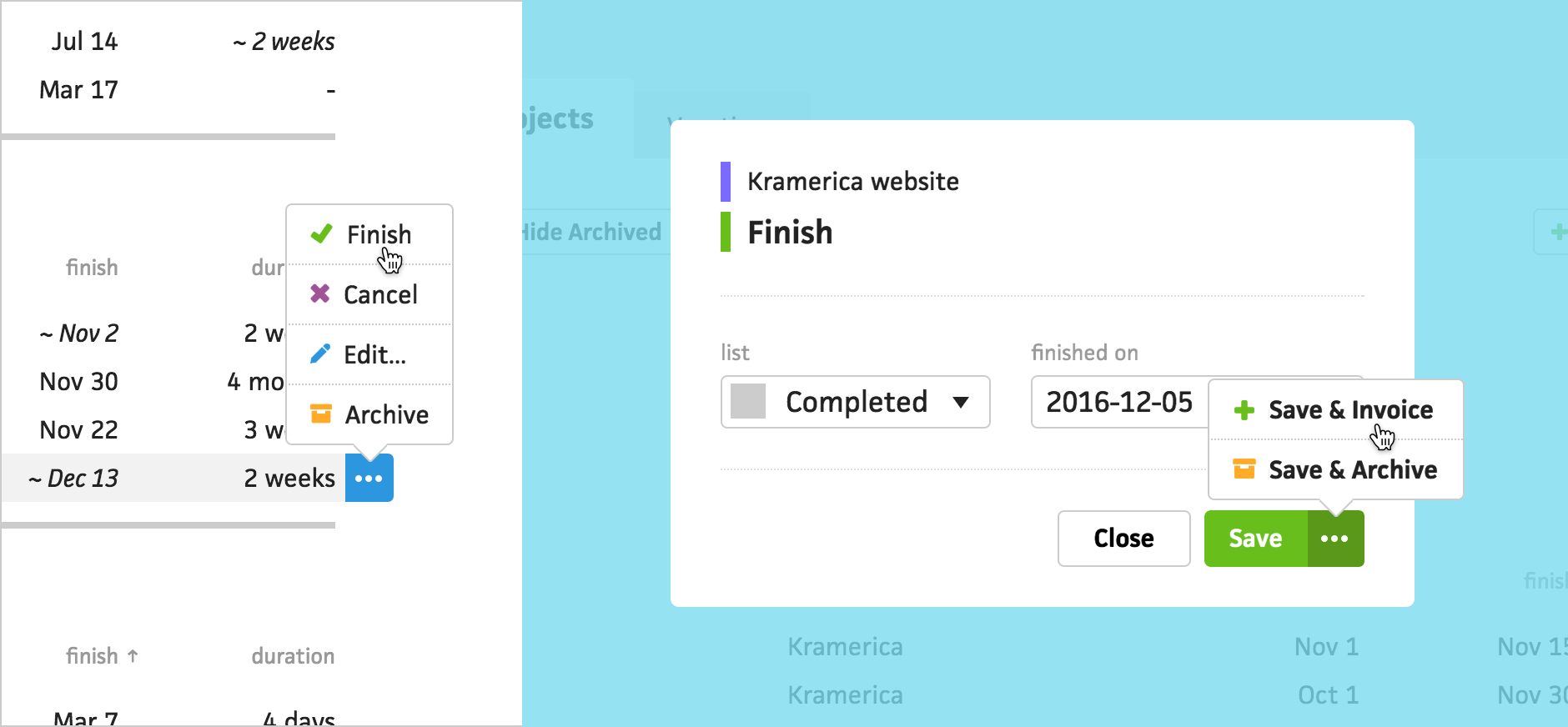 Streamlined workflows