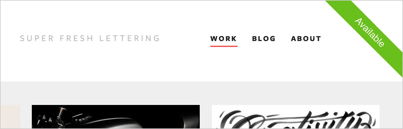 Availability badge installed on a website